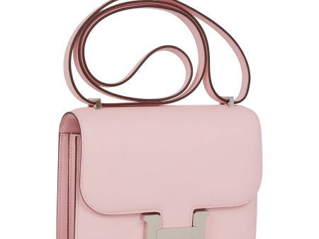 Hermes Constance 18 Rose Sakura Swift Palladium Hardware Online Hot Sale