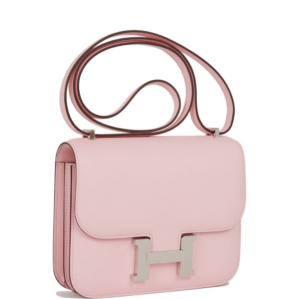 Hermes Constance 18 Rose Sakura Swift Palladium Hardware Online Hot Sale