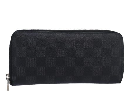 LOUIS VUITTON Damier Graphite Zippy Wallet Vertical N63095  bs16415 Fashion