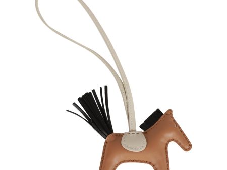 Hermes Chai Black Craie Grigri Horse Rodeo Bag Charm For Discount