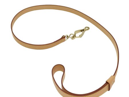 LOUIS VUITTON Less Baxter MM Dog Leash Leather Beige M58051  86281 Discount