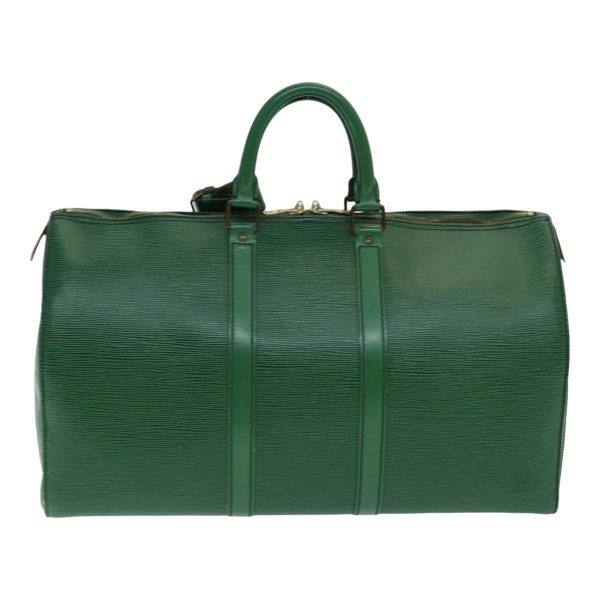 LOUIS VUITTON Epi Keepall 45 Boston Bag Green M42974  85192 Online Sale