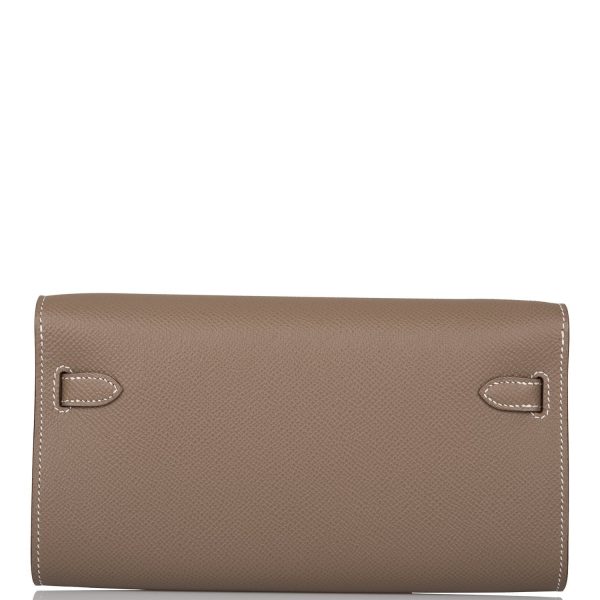 Hermes Kelly Wallet To Go Etoupe Epsom Palladium Hardware Cheap