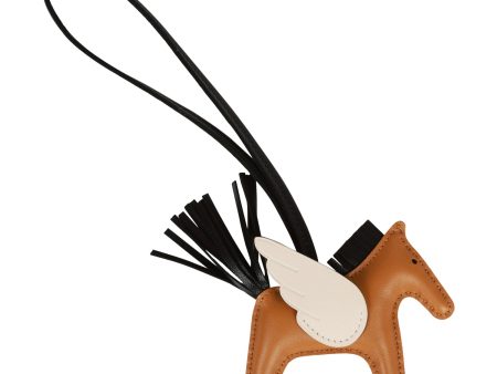 Hermes Sesame Nata Black Pegasus Horse Rodeo Bag Charm Sale