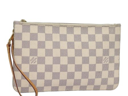 LOUIS VUITTON Damier Azur Neverfull MM Pouch Pouch  84019 For Discount