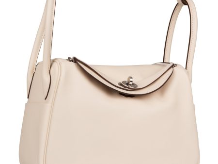 Hermes Lindy 26cm Nata Verso Swift Palladium Hardware For Cheap