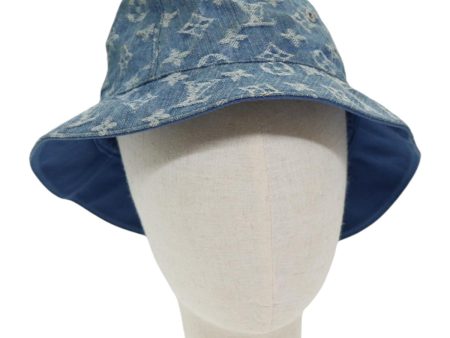 LOUIS VUITTON Monogram Hat Cotton Denim Blue M78772  ar12250 For Discount