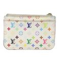 LOUIS VUITTON  Multicolor Pochette ClesNM Coin Purse White M93734  84075 Sale