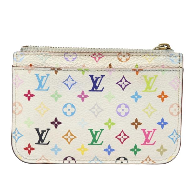 LOUIS VUITTON  Multicolor Pochette ClesNM Coin Purse White M93734  84075 Sale