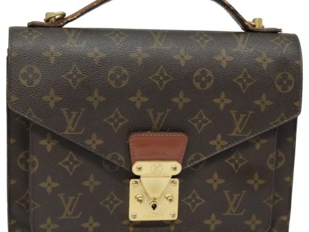 LOUIS VUITTON Monogram Monceau 28 Hand Bag 2way M51185  82844 Fashion