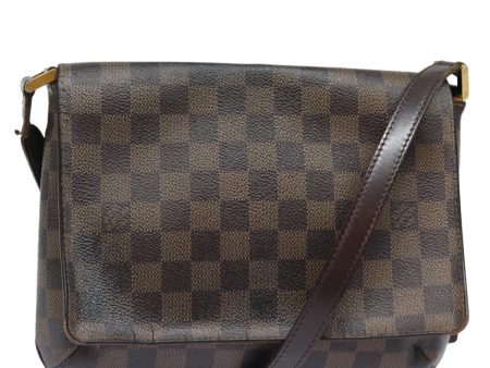 LOUIS VUITTON Damier Ebene Musette Tango Shoulder Bag N51301  85566 Discount