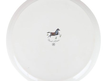 Hermes  Cheval D Orient  Porcelain Tart Platter on Sale