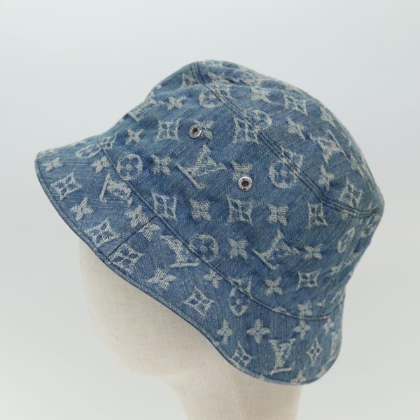 LOUIS VUITTON Monogram Hat Cotton Denim Blue M78772  ar12250 For Discount