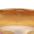 Hermes  Rose Nacarat  Wide Enamel Bracelet GM Gold Hardware Discount