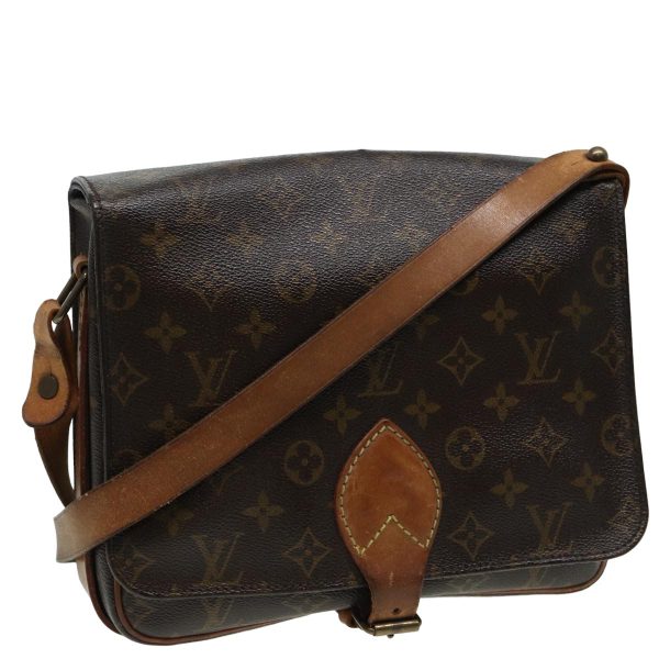 LOUIS VUITTON Monogram Cartouchiere MM Shoulder Bag M51253  83116 For Cheap