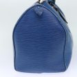 LOUIS VUITTON Epi Keepall 45 Boston Bag Blue M42975  81394 Fashion