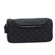 LOUIS VUITTON Damier Graphite C Cracking pouch Clutch Bag N47625  84052 Online Sale