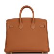 Hermes Birkin 25 Gold Togo Gold Hardware Fashion