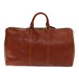 LOUIS VUITTON Epi Keepall 50 Boston Bag Brown M42968  85462 Online now