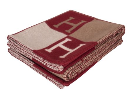 Hermes  Classic Avalon  Ecru and Rouge Blanket Online