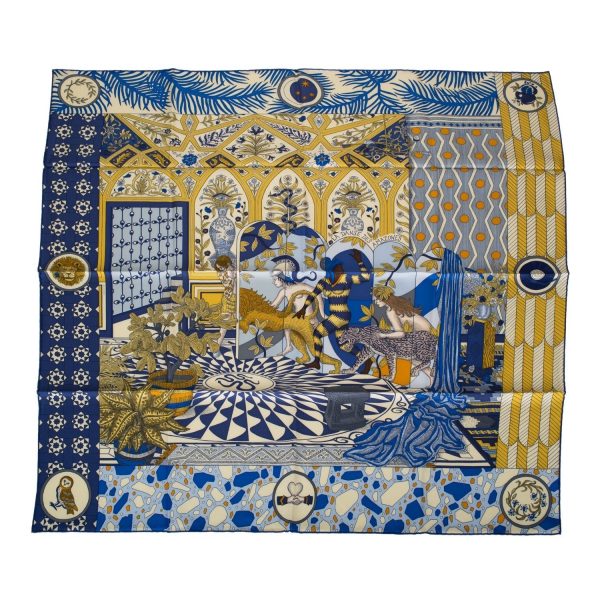 Hermes  La Danse des Amazones  Silk Twill Scarf 90cm Online now