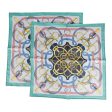 Hermes  Gavroche  Vert Amande Silk Pocket Square Scarf 45cm Pair Supply