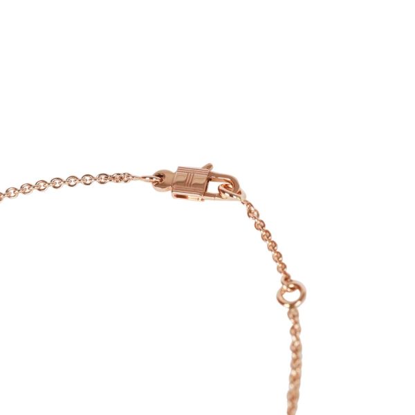 Hermes 18k Rose Gold Amulettes Cadenas Pendant Necklace Discount