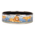 Hermes  Safari  Wide Printed Enamel Bracelet GM (70) (  - Excellent) Fashion