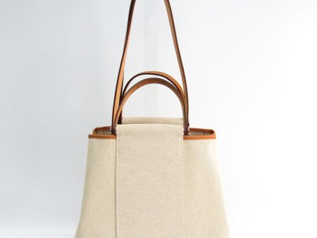 Hermes Natural Canvas Cabag PM Tote (SHA-43859) For Discount