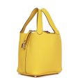 Hermes Picotin Lock 18 Jaune de Naples Clemence Palladium Hardware Discount