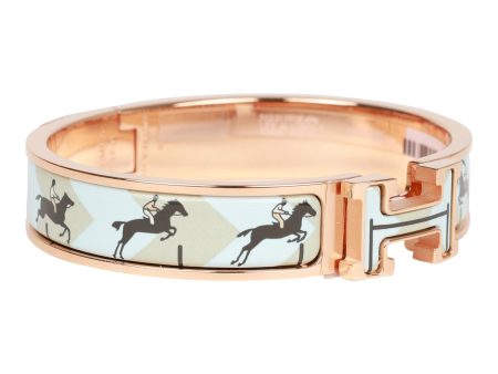 Hermes Les Allures Clic Clac H Narrow Enamel Bracelet Online Hot Sale