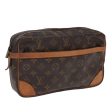 LOUIS VUITTON Monogram Compiegne 28 Clutch Bag M51845  am6780 Discount