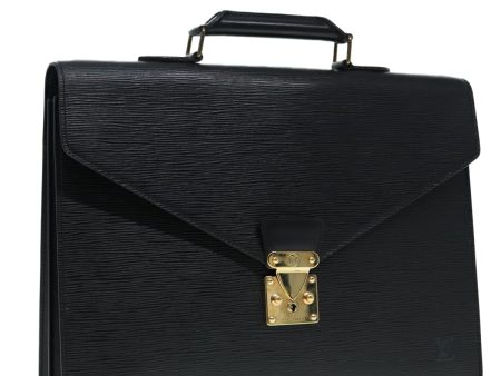 LOUIS VUITTON Epi Serviette Ambassador Business Bag Black M54412  88487 Online Sale