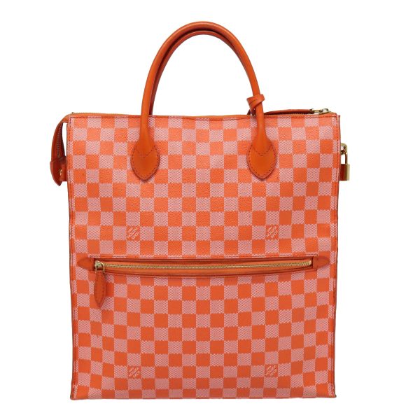 LOUIS VUITTON Damier Color Mobile Hand Bag 2way Orange Pimon N41304 Auth 87570 Online