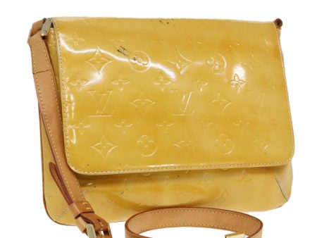 LOUIS VUITTON Monogram Vernis Thompson Street Bag Lime Yellow M91071 Auth 88473 Online Hot Sale