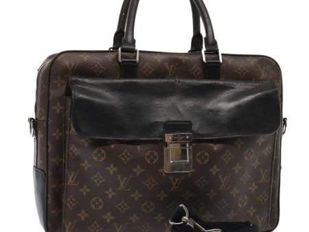 LOUIS VUITTON Monogram Macassar Soft briefcase Bag 2way M56719  bs17853 Online Hot Sale