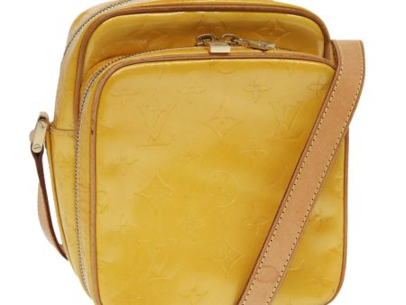 LOUIS VUITTON Monogram Vernis Wooster Shoulder Bag Yellow M91075  87996 Fashion