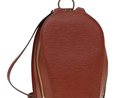 LOUIS VUITTON Epi Mabillon Backpack Brown M52233  yk14439 Sale