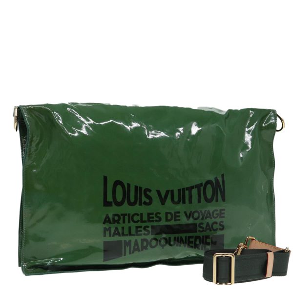 LOUIS VUITTON Busus Shoulder Bag Enamel Green  bs15987 Fashion