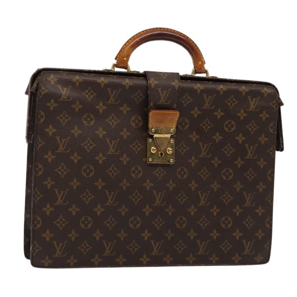 LOUIS VUITTON Monogram Serviette Fermoir Business Bag M53305  87110 Online Hot Sale