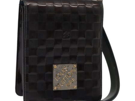 LOUIS VUITTON Damier Vernis Club Shoulder Bag Black M92129  87115 For Sale