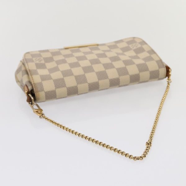 LOUIS VUITTON Damier Azur Favorit PM Shoulder Bag 2way N41277  89446 For Discount