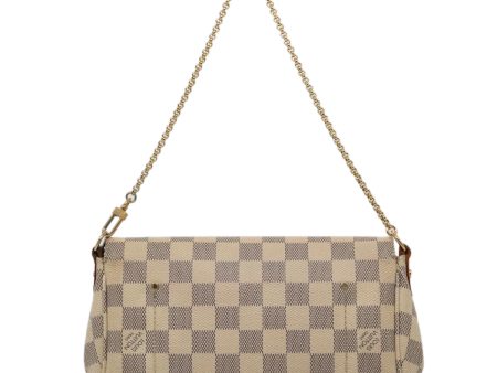 LOUIS VUITTON Damier Azur Favorit PM Shoulder Bag 2way N41277  89446 For Discount