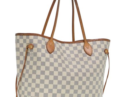 LOUIS VUITTON Damier Azur Neverfull MM Tote Bag N41605  88508 Fashion