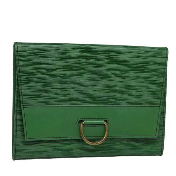 LOUIS VUITTON Epi Jena Clutch Bag Green M52724  ar12186 For Cheap