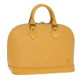 LOUIS VUITTON Epi Alma Hand Bag Yellow M52149  80695 For Cheap