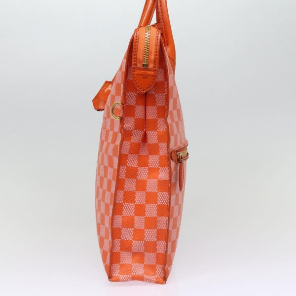 LOUIS VUITTON Damier Color Mobile Hand Bag 2way Orange Pimon N41304 Auth 87570 Online