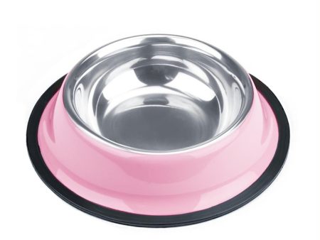 4oz. Pink Stainless Steel Dog Bowl Discount