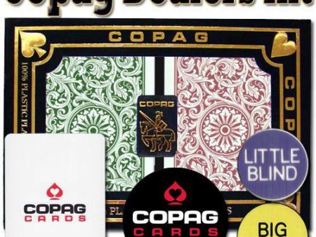 Copag Dealer Kit - 1546 Green-Burgundy Bridge Regular Online