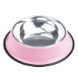 72oz. Pink Stainless Steel Dog Bowl Hot on Sale